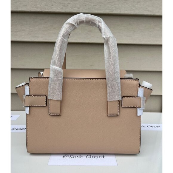 Michael Kors satchel bag carmen medium flap purse buff - Picture 6 of 12